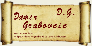 Damir Grabovčić vizit kartica